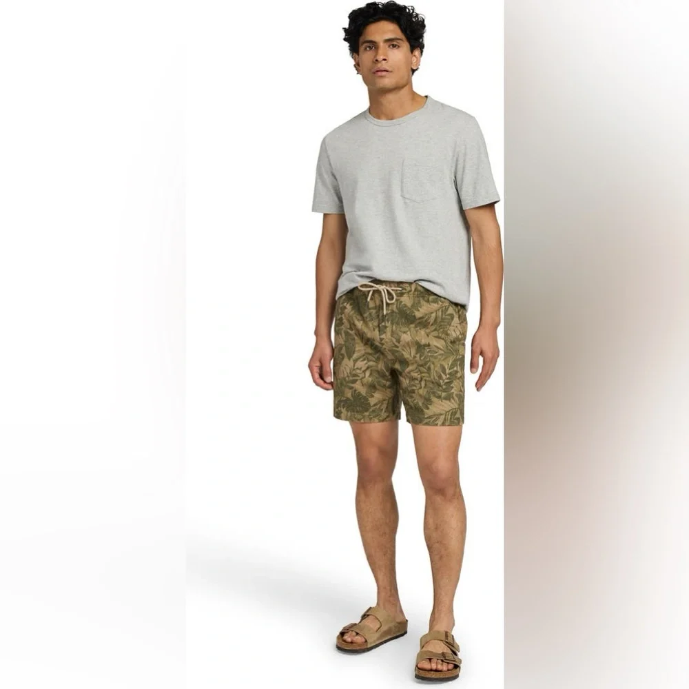 FAHERTY Men Shorts Essential Drawstring Olive Jungle Green‎ XL x 6
